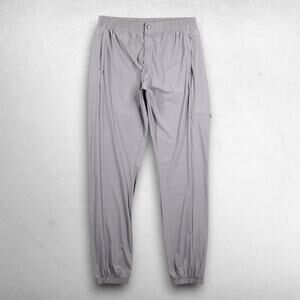 Nasty Pig Youtility Stretch Nylon Jogger Pants Men XL Lt Gray Elastic Zip Cuffs